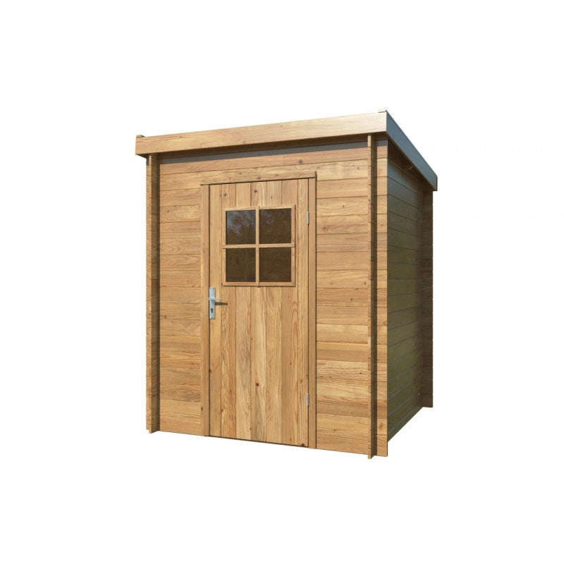 Casetta in legno da giardino 176x176 cm impregnato autoclave 19 mm, porta con plexiglass e serratura, ripostiglio esterno - Esterni da Vivere