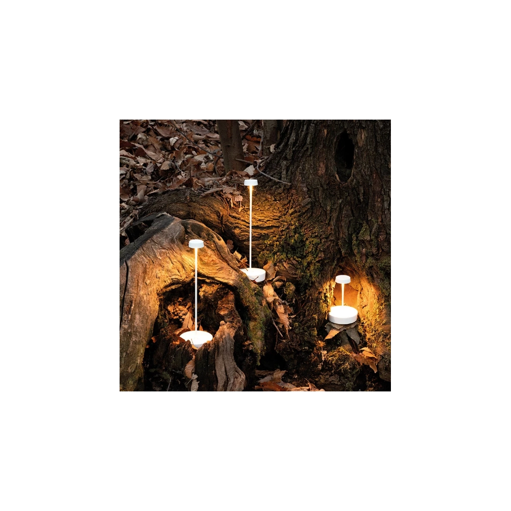 Lampada a led da tavolo Swap mini pro Nero ricaricabile e dimmerabile