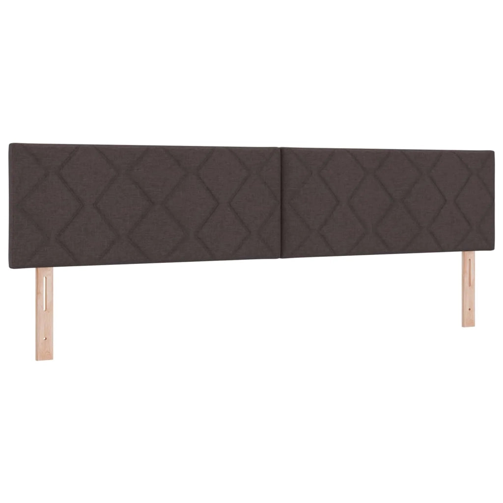 Letto box spring con materasso Marrone Scuro 200 x 200 cm 3452764