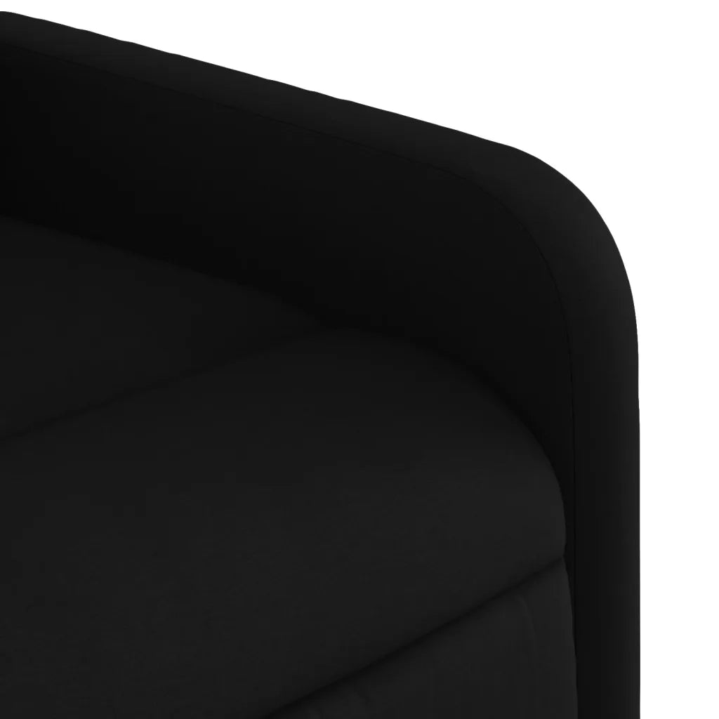 Poltrona reclinabile massaggiante in tessuto nero 3206865