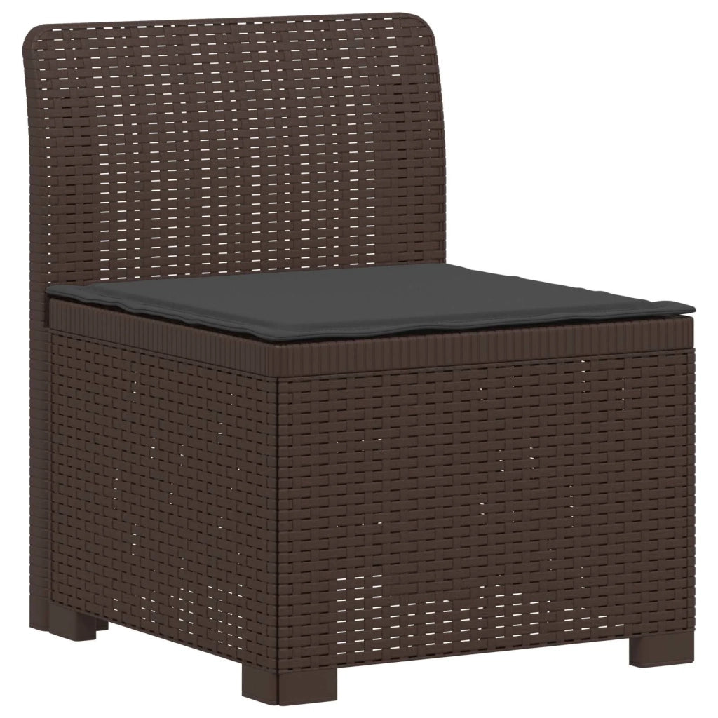 Divano da esterno-Divano da Giardino a 2 Posti con Cuscini Aspetto Rattan PP 111909