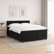 Letto con Box Spring, Materasso e LED Nero 180 x 200 cm Velluto 3452236