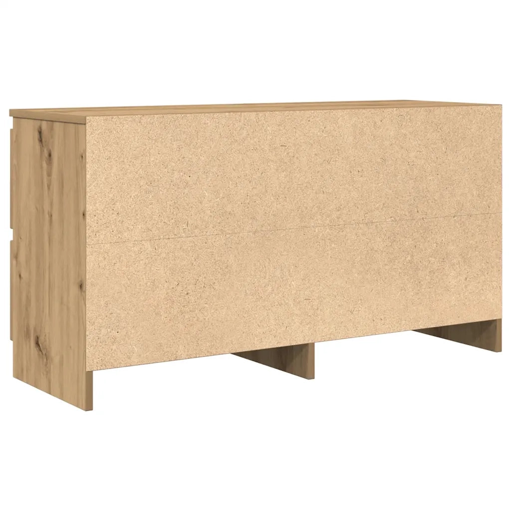 Mobile TV Rovere Artigianale 100x35x54 cm in Legno Multistrato 861804