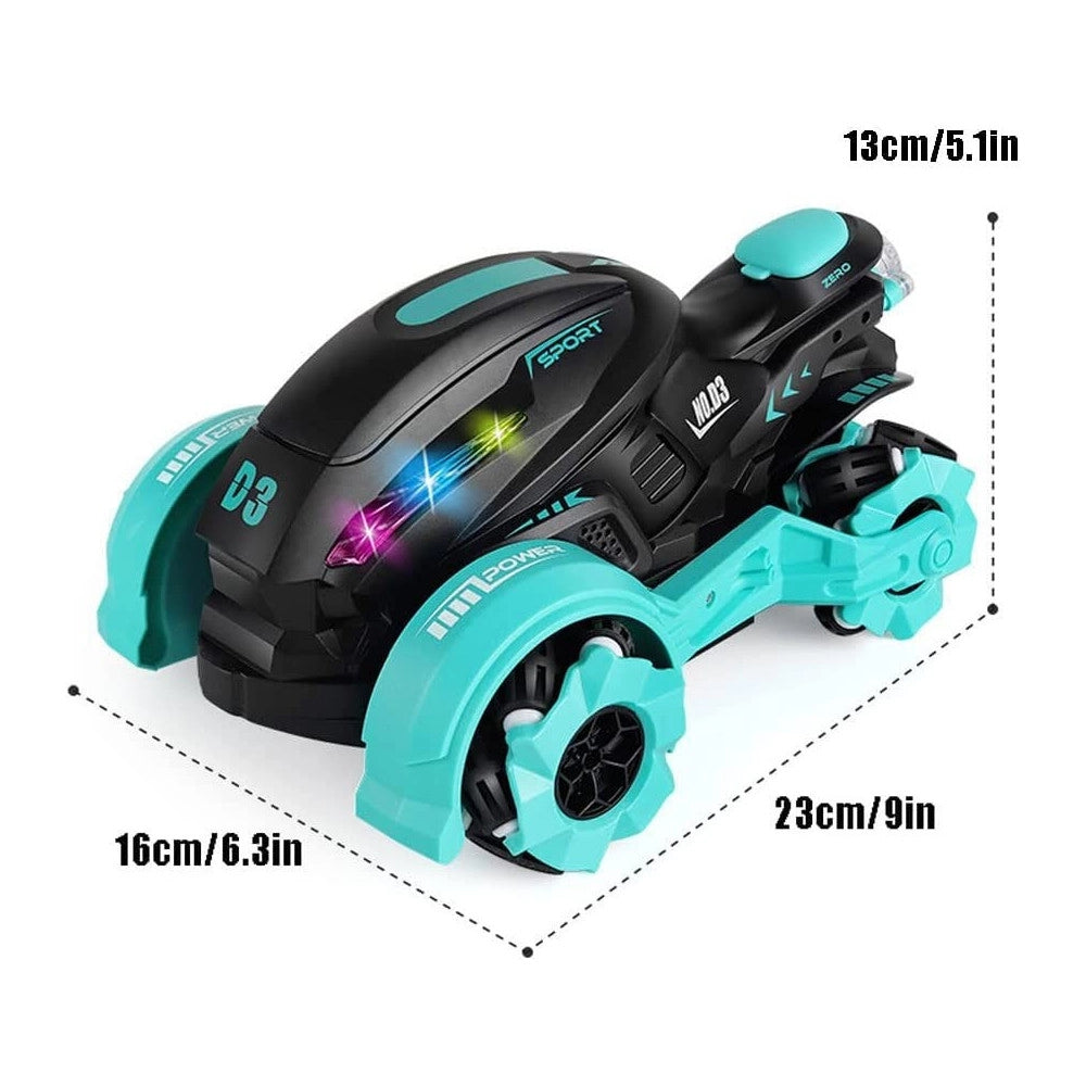 Trade Shop - Motocicletta Acrobatica Telecomandata Con Effetto Sonoro Spruzzi D'acqua Q-d3 -