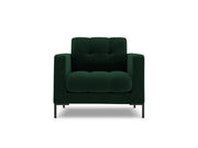 Cosmopolitan Design - Poltrona "Bali" in velluto verde bottiglia 