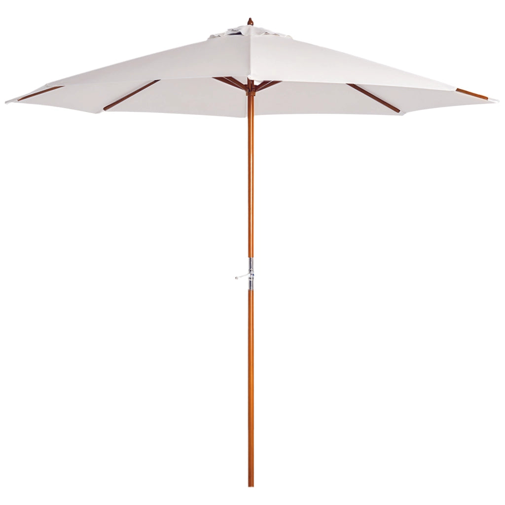 Ombrellone da giardino ¨C Minimal ¨C crema 2.5m legno