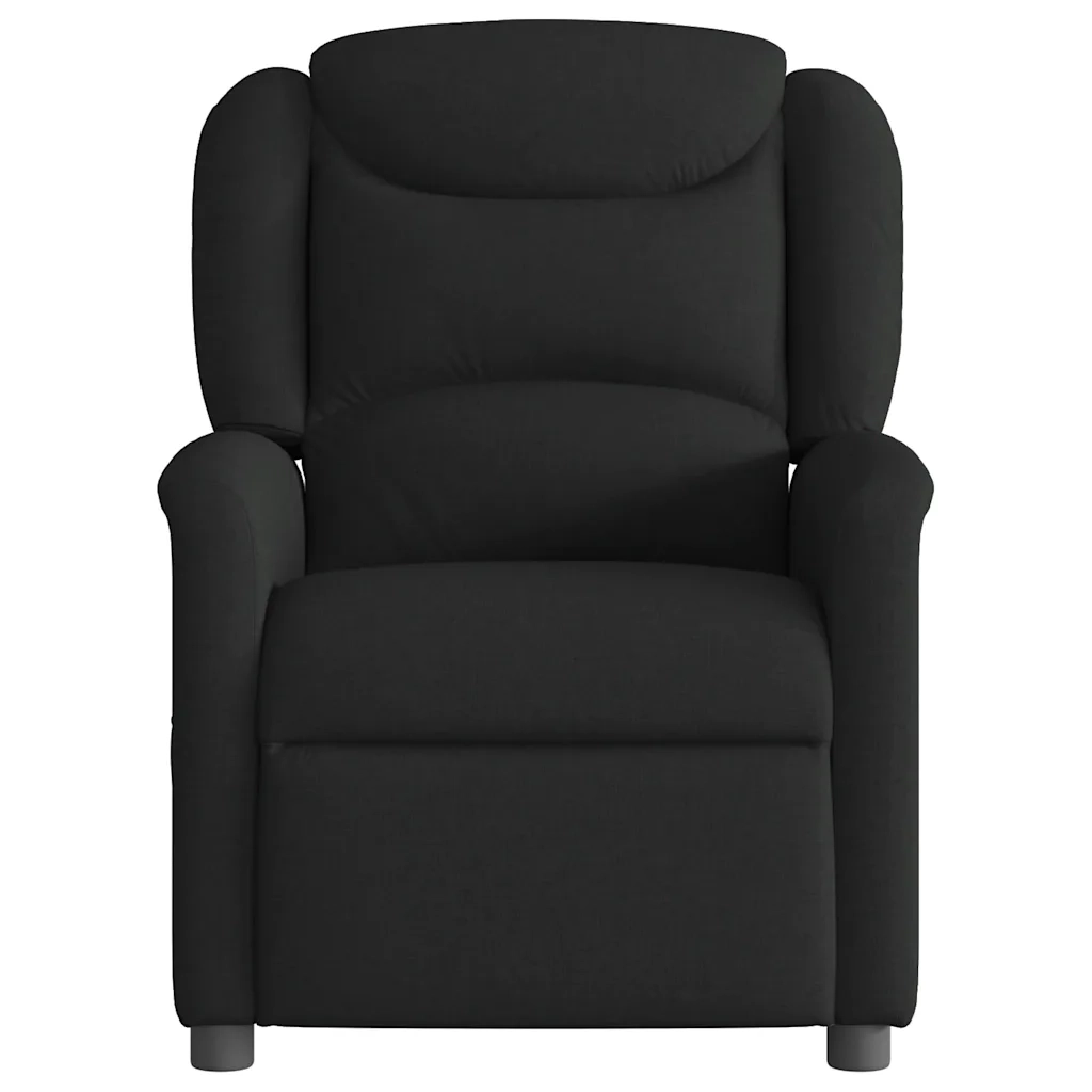 Poltrona Reclinabile in Tessuto Nero 4015598