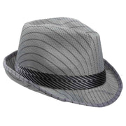 Cappello fedora grigio con nastro 58
