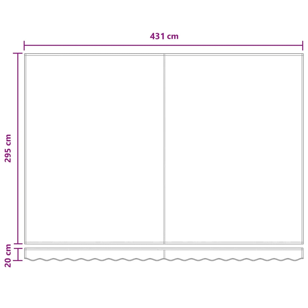 Tenda retrattile manuale con LED Grigio chiaro e bianco 3426210