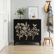 Credenza Vintage con 2 Ante e Ripiani ¨C MINIMAL ¨C Legno, 80 cm