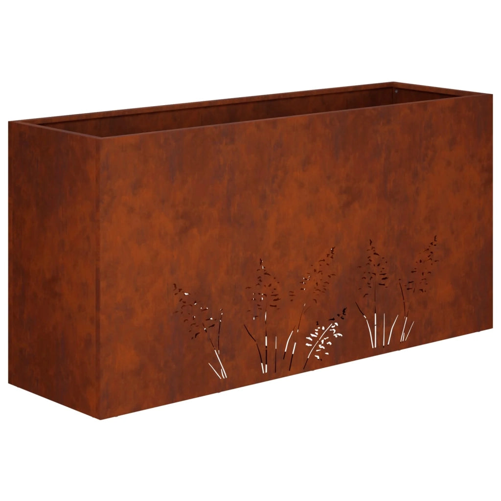 Vaso da giardino Ruggine 100 x 30 x 49 cm Acciaio Corten 8005874