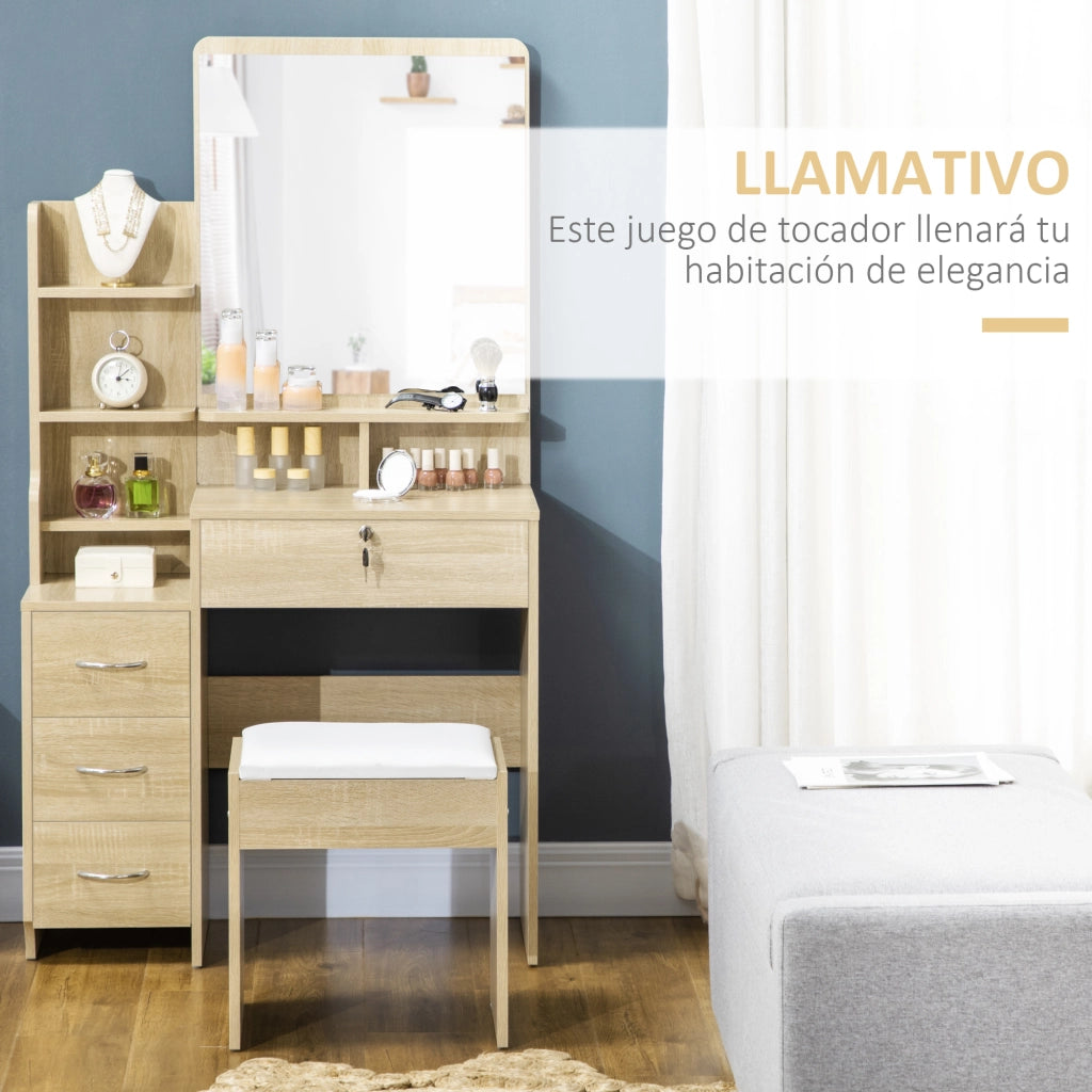 Scrivania da trucco con sgabello ¨C Minimal ¨C 80x38x143 cm