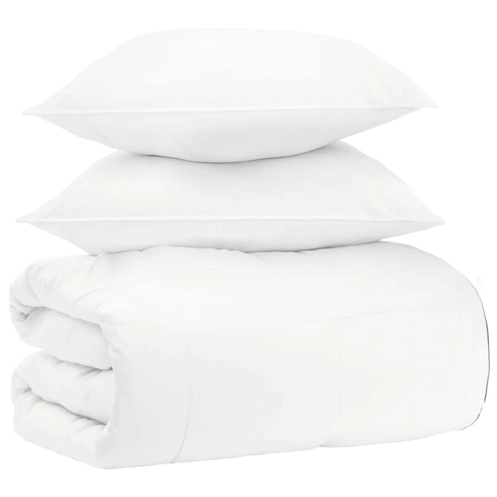 Set di Piumoni 3 pz Bianco Bambù 3432497