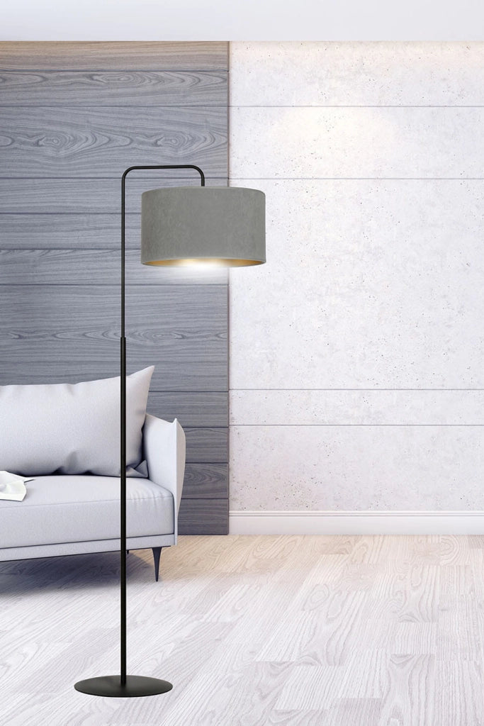 Lampada da terra Emibig Hilde 150cm E27 grigio/nero