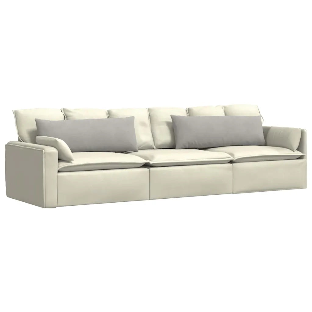 Cuscini da Divano 2 pcs Grigio chiaro 120 x 40 cm Tessuto 42013812