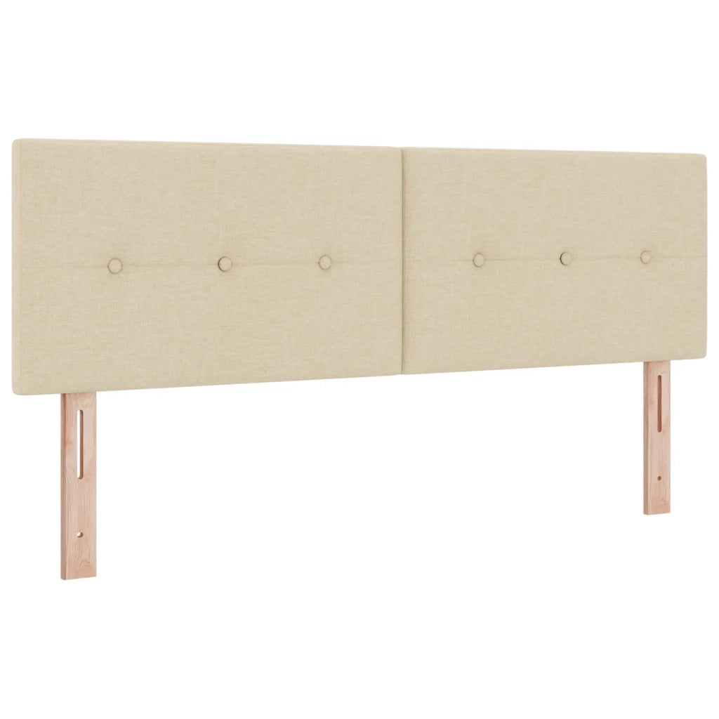 Letto con Box Spring, Materasso e LED Crema 160 x 200 cm 3451985