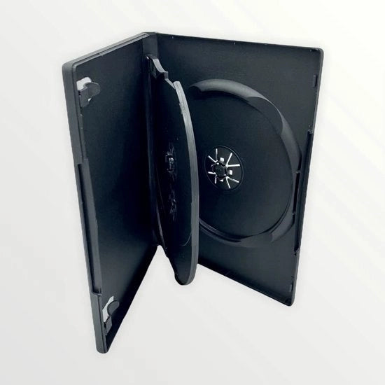 Supporto per DVD - 3 Disco - Ecowhite - Nero - Leggero - Sostenibile - Adatto per DVD - 5 Pezzi