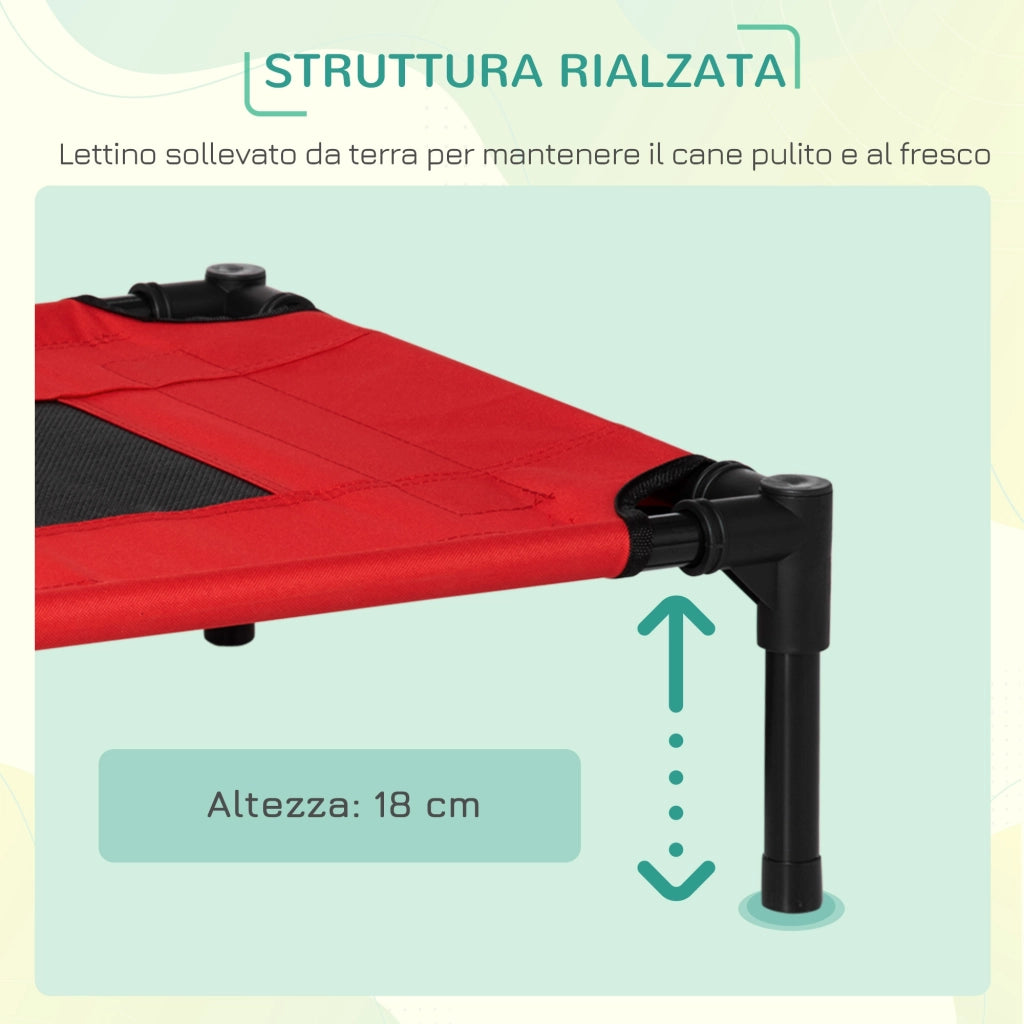 Cuccia per Cani ¨C Minimal ¨C Rosso 61x46x18 cm