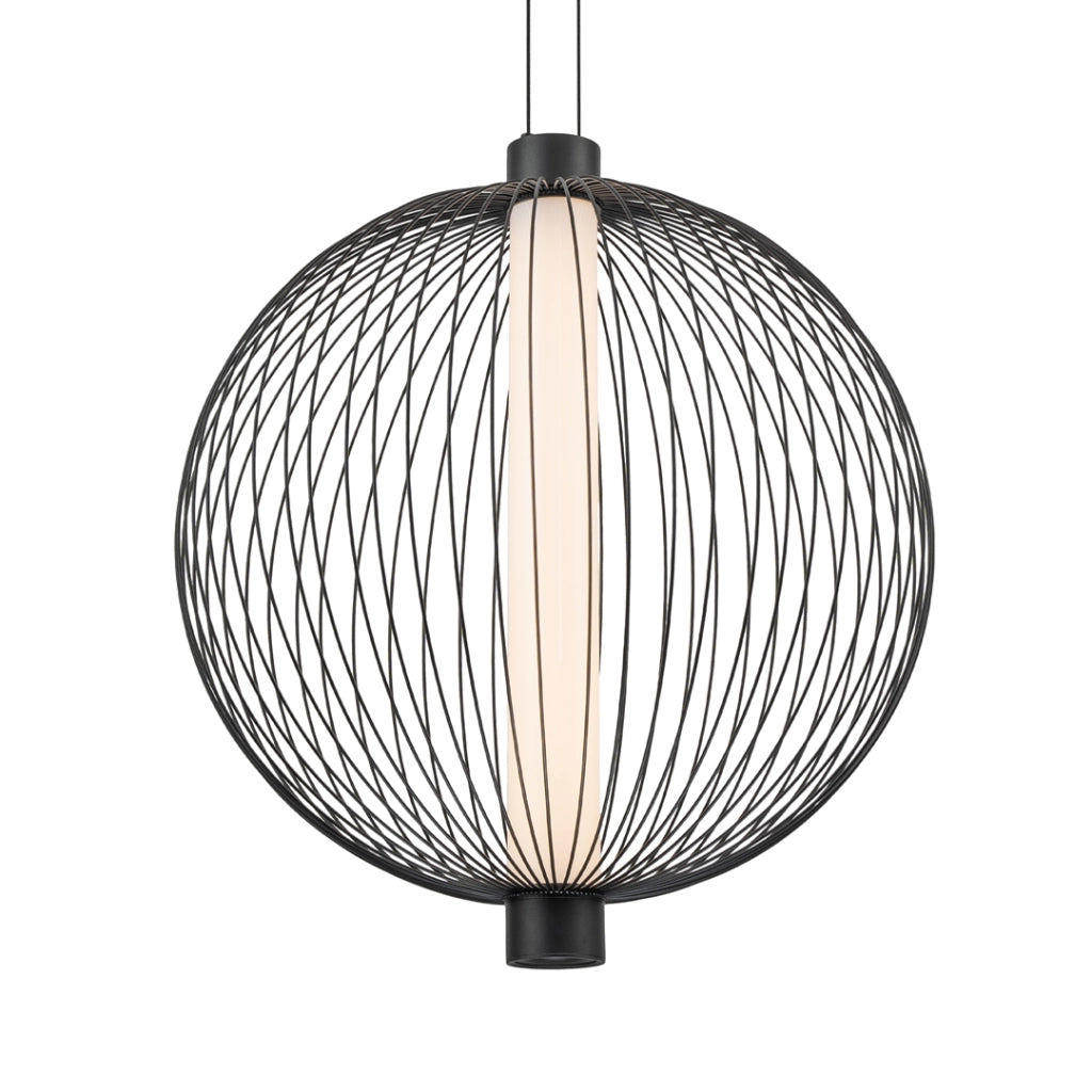 Lampada a sospensione Kyoto Ø54 LED 39W nera Milagro