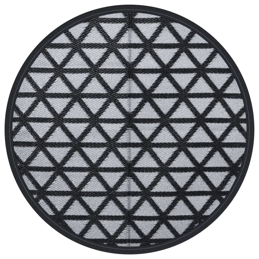 Tappeto da Esterni ARAKIL Nero Ø160 cm in PP 368463