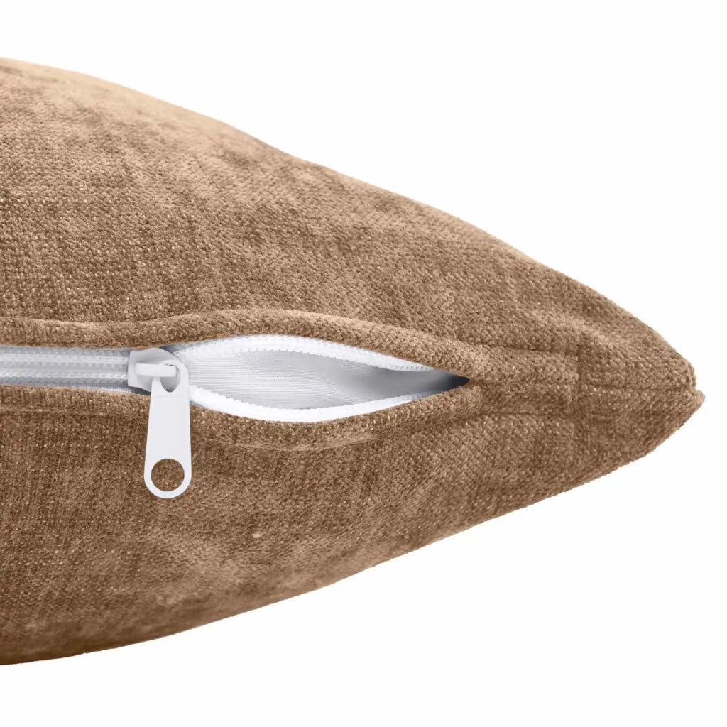 Federa 2 pz HEERLEN Marrone 35 x 35 cm Tessuto Chenille 908121
