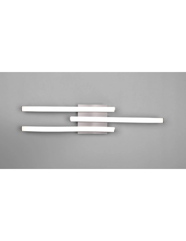 Lampada Soffitto Moderna Bacchette Led 4000k Route Nichel Trio Lighting