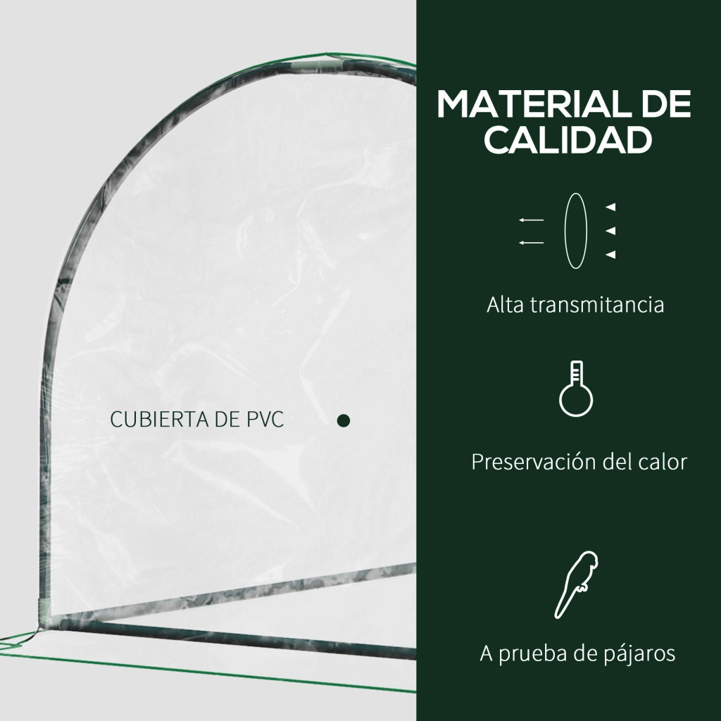 Serra da Giardino ¨C Minimal ¨C 200x100x80 cm Acciaio PVC Trasparente