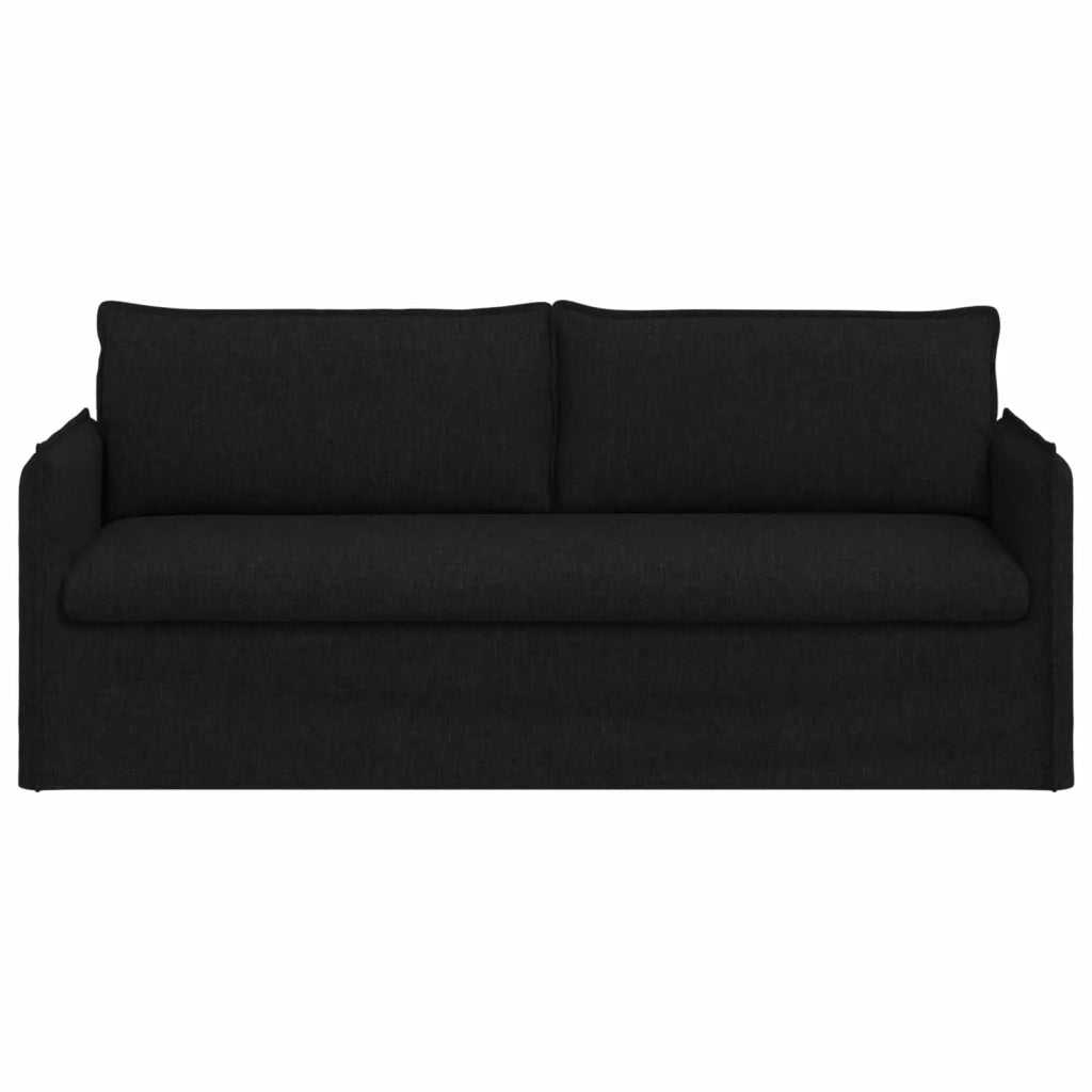 Divano Nero 196 x 82 x 85 cm Tessuto 42024527