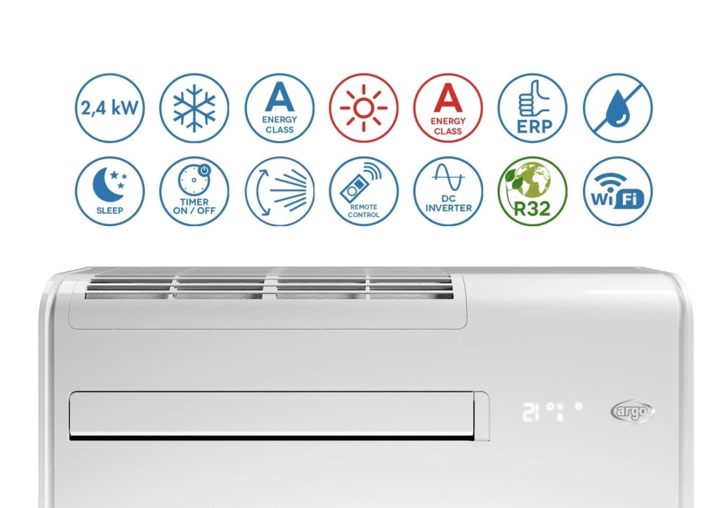 Argoclima Apollo 12HP condizionatore portatile 29 dB Bianco