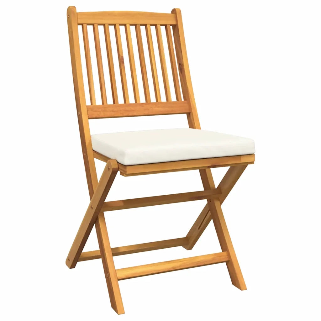 Set Bistro da Giardino 3 pcs Marrone Legno di Acacia Massello 42000951