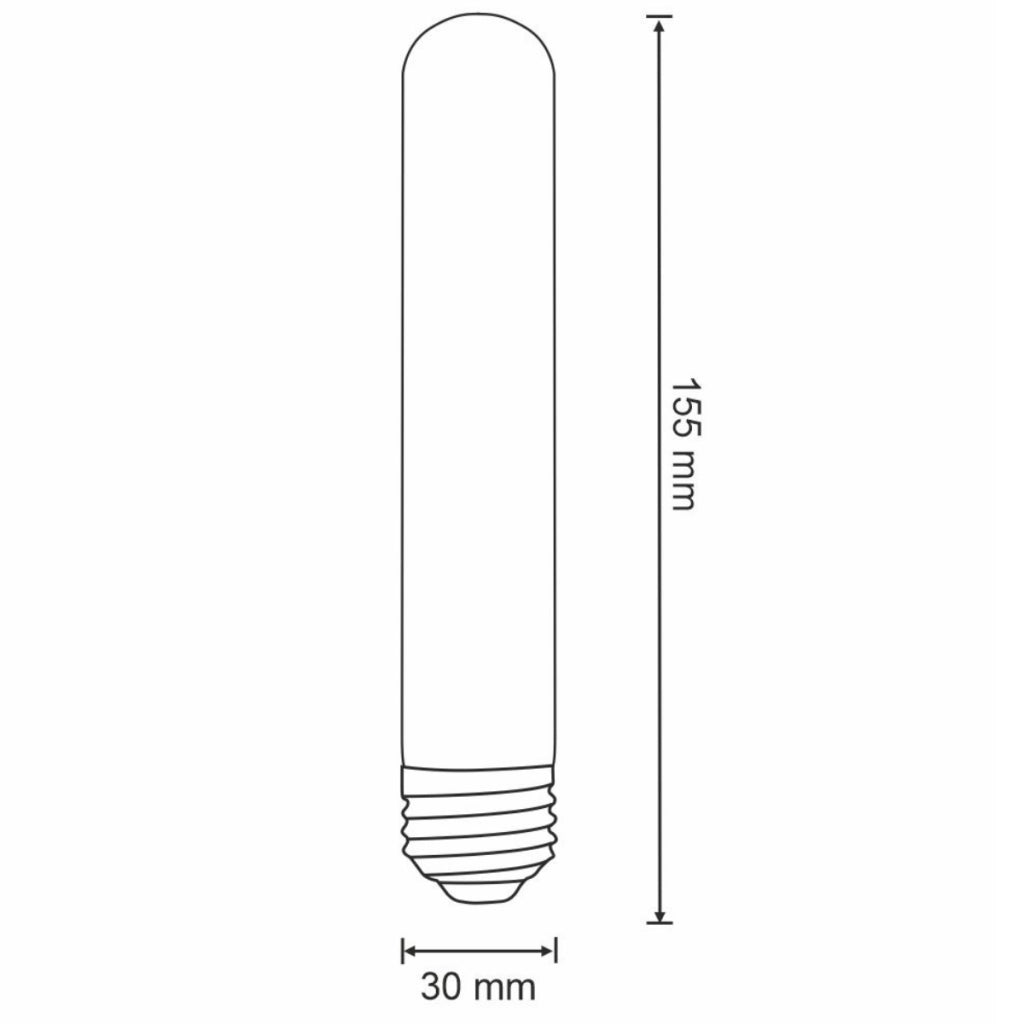Lampadina LED Filament T30 E27 4W 3000K Ambra Polux