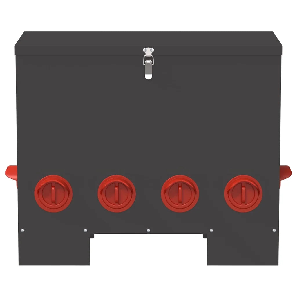 Feeder per pollo 2 pcs Nero 60,5 x 29 x 51 cm 879981