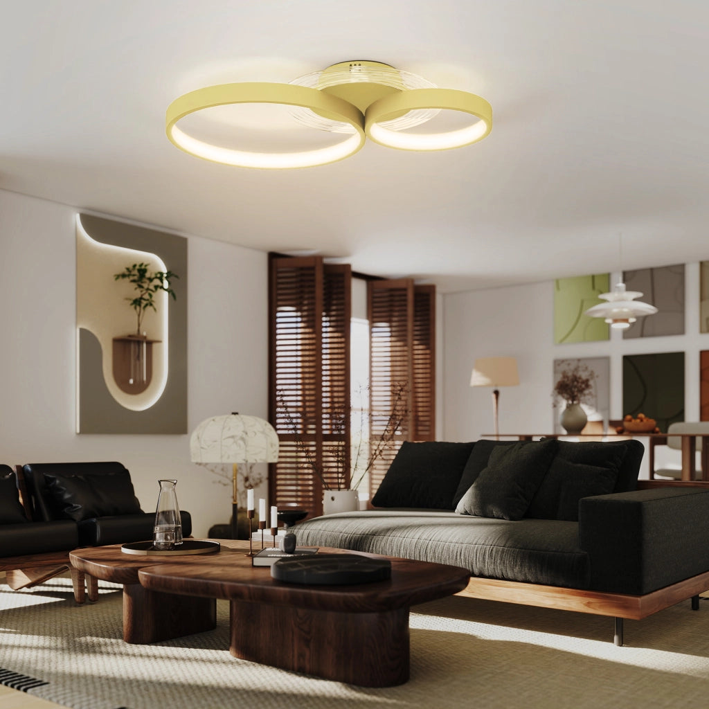 Lampada a Soffitto LED 40W 3000K/4000K/6500K ¨C Minimal ¨C Dorato