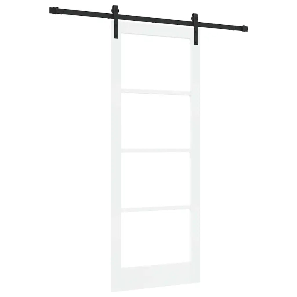 Porta scorrevole ORKDAL Bianco e Nero 83 x 211 cm 3331832