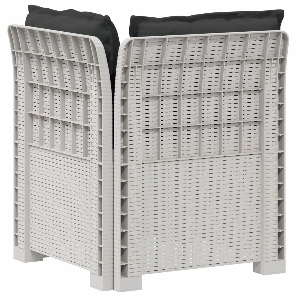 Divano da esterno-Divano da Giardino a 1 Posto con Cuscini Aspetto Rattan PP 202642