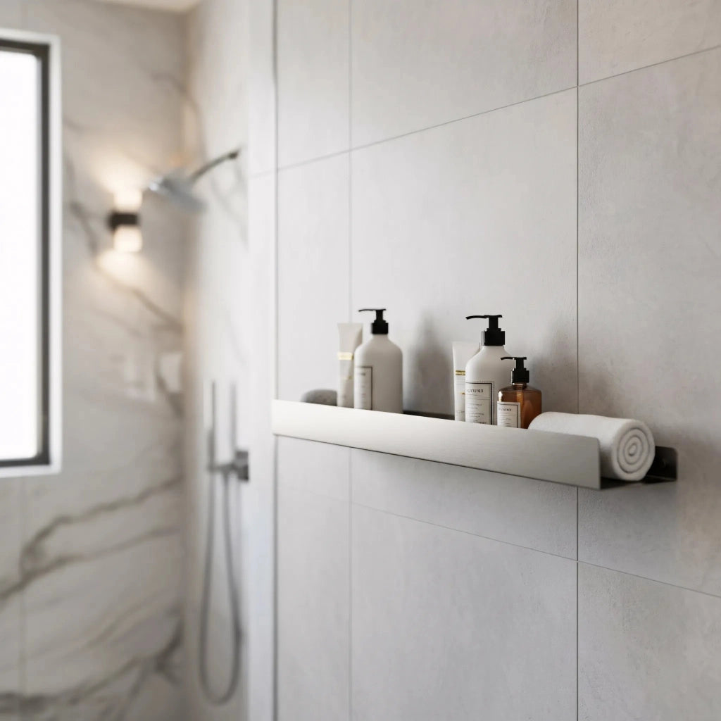 Mensola Da Bagno Sf04 60cm Steel Brush