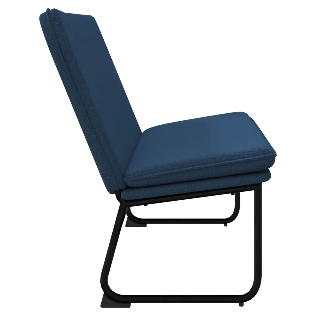 Panca Blu 100x75x76 cm in Tessuto 351328