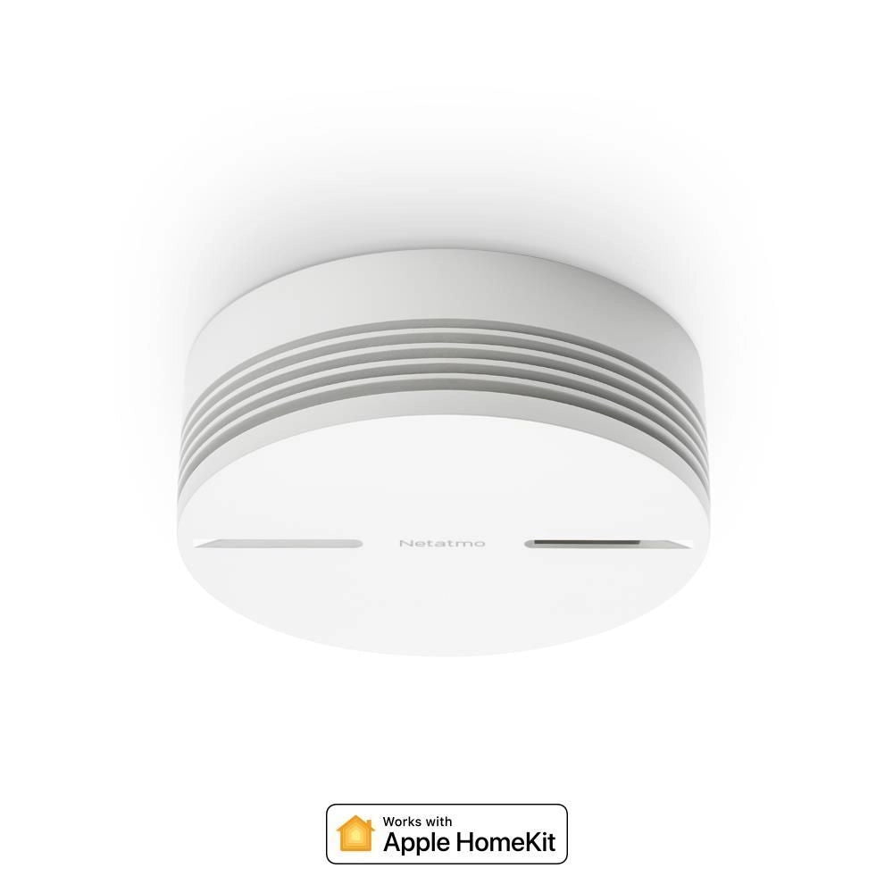 Netatmo INK005 Rilevatore di Fumo Intelligente Fotoelettrico Wi-Fi Bluetooth 85 dB Batteria 10 anni colore Bianco