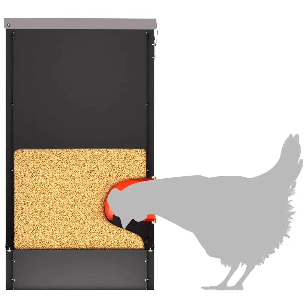 Feeder per pollo 2 pcs Nero 60,5 x 29 x 51 cm 879981