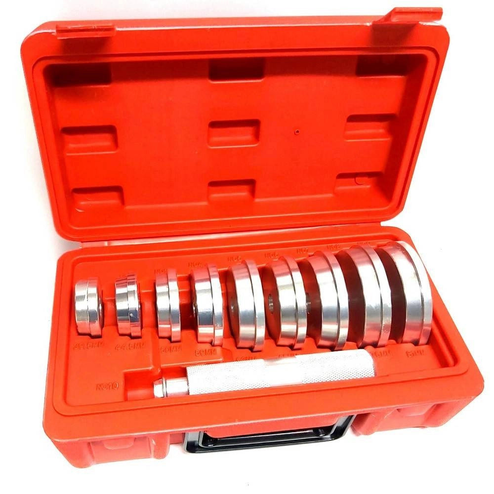 Trade Shop - Set 10 Pezzi Estrattori Cuscinetti Boccole Con Valigetta Ruote Auto Moto Camion -