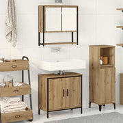 Set di mobili per il bagno 2 pcs Marrone Legno multistrato 3334323