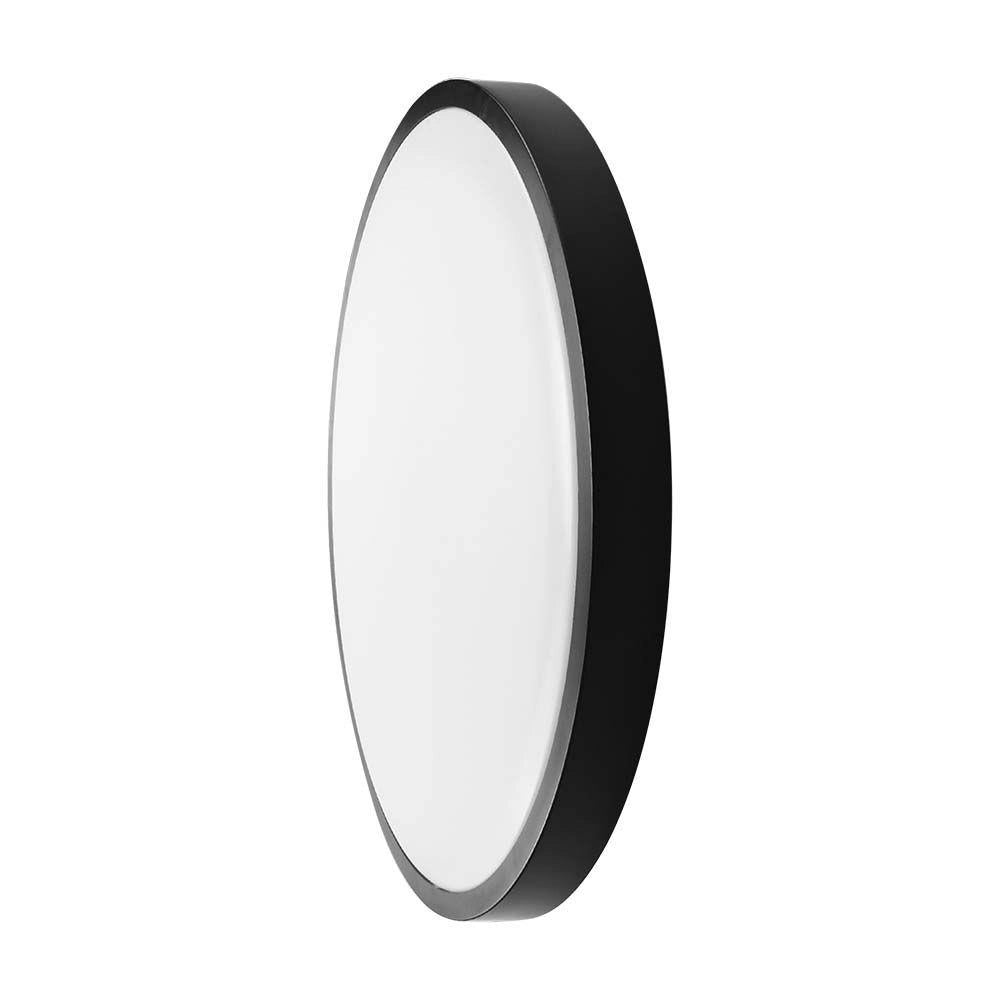 Plafoniera LED V-TAC 18W 25cm IP44 nera 4000K soffitto