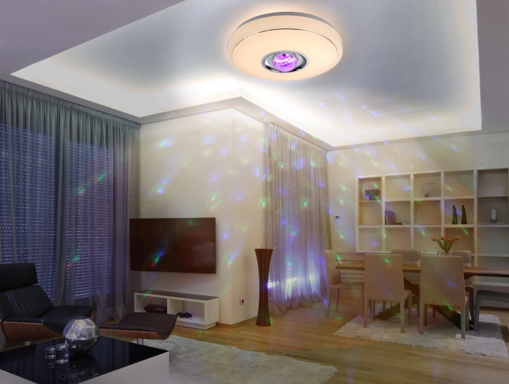 Plafoniera LED 18W RGB+3000K con telecomando Polux Magic