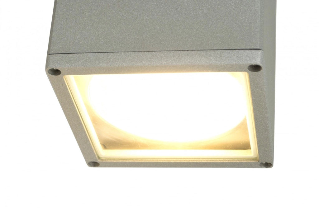 Plafoniera esterna spot SU-MA Adela E27 IP54 argento