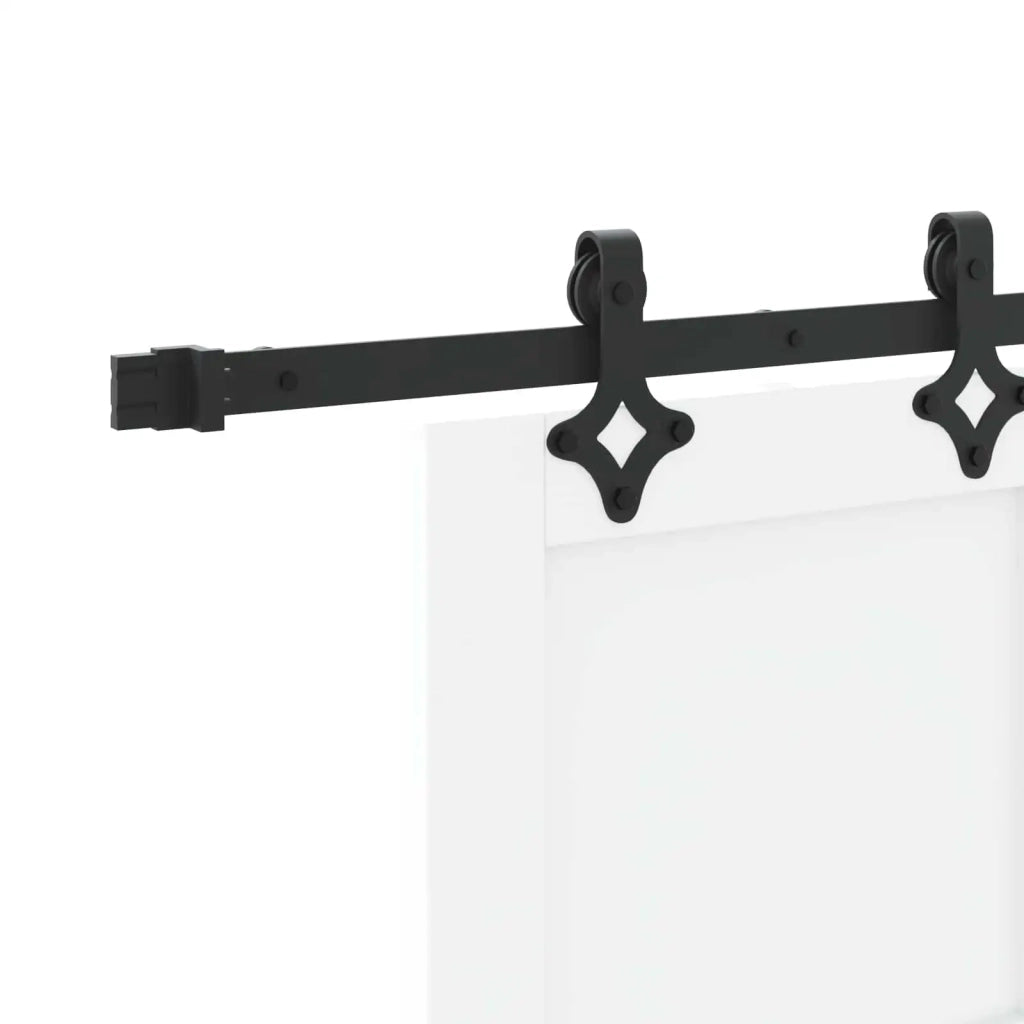 Porta scorrevole Bianco e Nero 83 x 232 cm 3445518