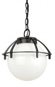 Lampada sospesa esterno sfera Ø25 nera E27 IP43 SU-MA