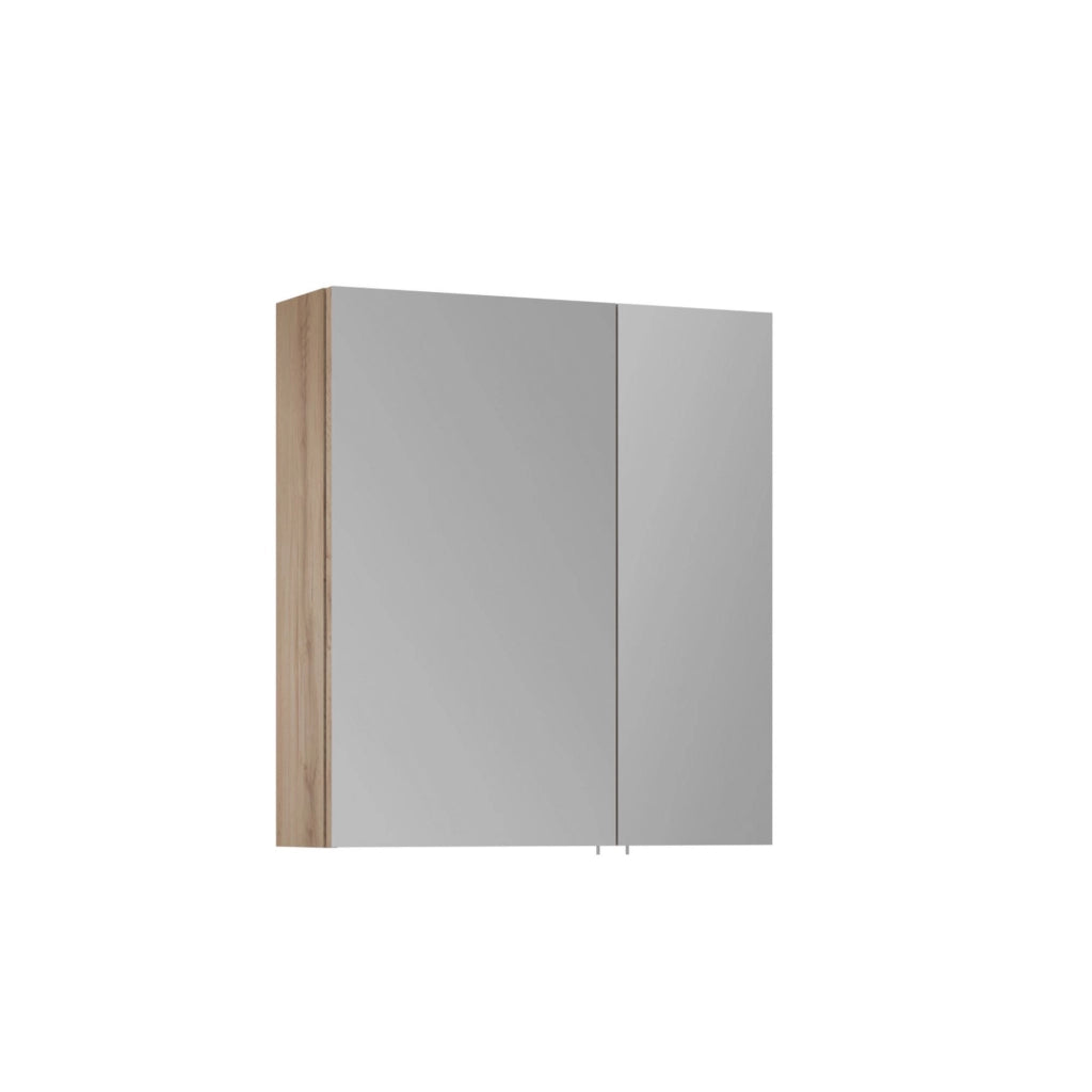 Mobile da bagno con specchio "Side 60" - 60 x 16 x 66 cm - Rovere