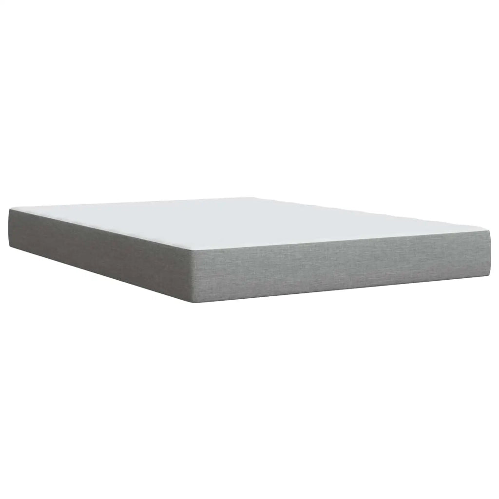 Letto Ottomano con Materasso e LED Grigio Chiaro 140 x 190 cm 3458069