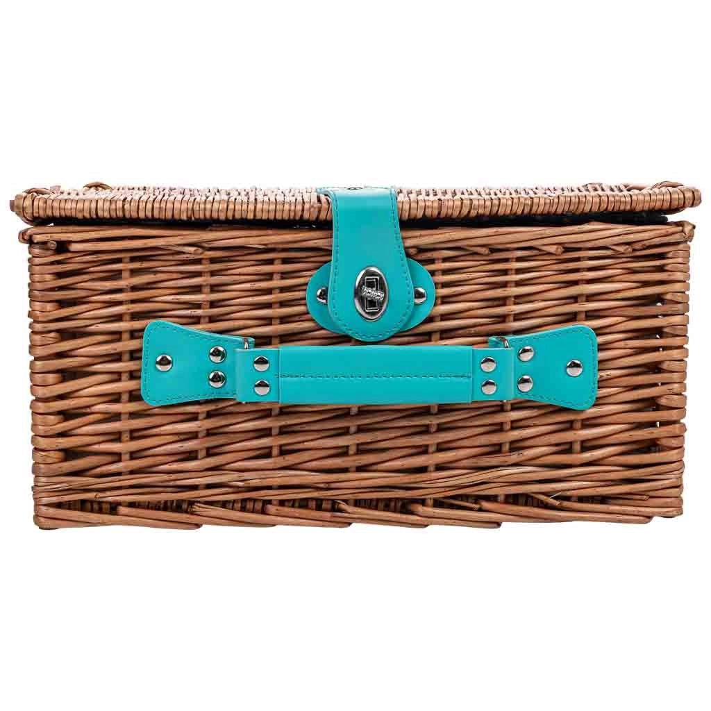 Cestino da picnic per 4 persone, marrone, 40x28x18h cm