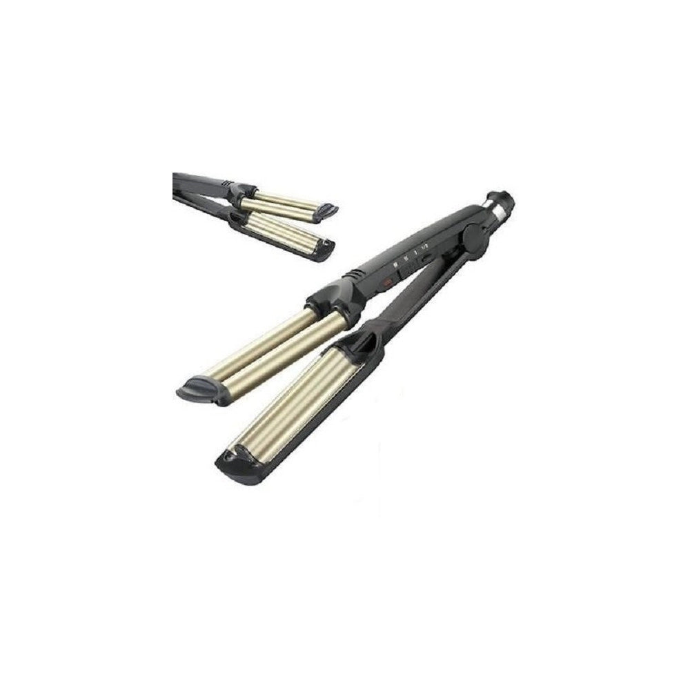 Trade Shop - Piastra Sonar Wave Envy Capelli Ondulati Mossi Arriccia Onde In Metallo -